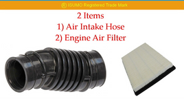 2 Items Air Intake Hose & Engine Air Filter Fits: Kia Sportage 1995-2002 L4 2.0L