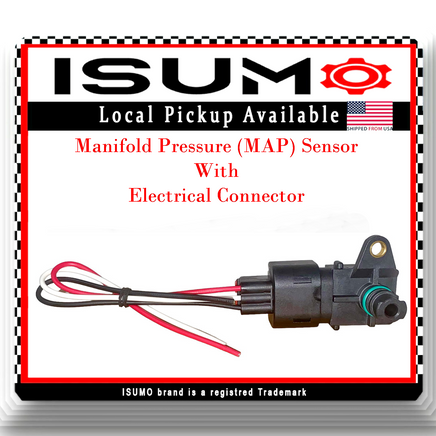 Manifold Pressure MAP Sensor W/ Connector Fits Chrysler Dodge Jeep SRT 2007-2020