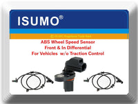 3 ABS Wheel Speed Sensor Front L/R & In Differential Fits: Dodge Durango  04-05