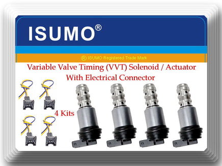 4 Kits Variable Valve Timing Solenoid W/Connector VVT4203 Fits: BMW 5 6 7 X5