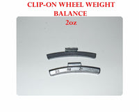 400 Pcs ZN CLIP-ON Wheel Weight Balance 2.0oz 2oz 56g AWZ200 Zing -Led Free