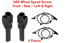 4 ABS Wheel Speed Sensor Front - Rear L & R Fits:Dodge RAM 1500 PICKUP 2009-2012