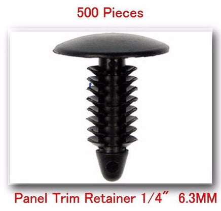 500Pcs #5625 / 11605396 Nylon Shield Retainers 1/4" 6.3mm Fits GM Chrysler Ford
