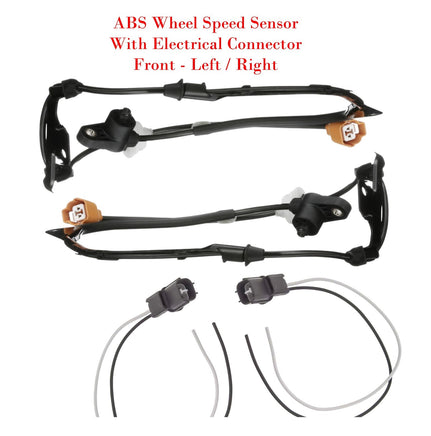 2 ABS Wheel Speed Sensor &Connectors  Front L/R For Acura CL TL Honda Accord