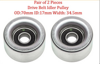 Set 3 Pcs Drive Belt Idler Pulley Fits: 4Runner FJ Cruiser Tacoma Tundra V6 4.0L