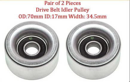 Set 3 Pcs Drive Belt Idler Pulley Fits: 4Runner FJ Cruiser Tacoma Tundra V6 4.0L