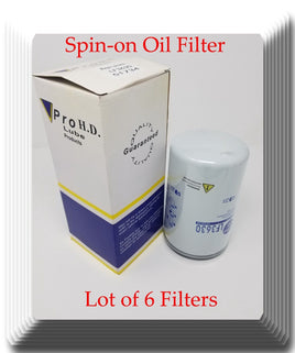 Lot 6 x LF3630 Oil Filter Fits: Ford IC Corporation International 1993-2004 7.3L