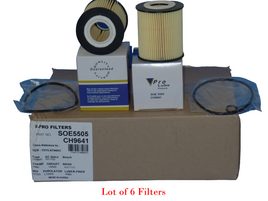 Lot of  6 Engine Oil Filter  SOE5505 L15505 57203 Fits Ford Mazda Mercury