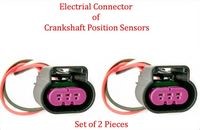 2 X Connector of Camshaft Position Sensor Fit: GM Saab Saturn 2007-2017 L4-2.4L