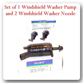 Set of 3 Windshield Washer Pump & Nozzles Front Malibu Sebring Status G6 Aura