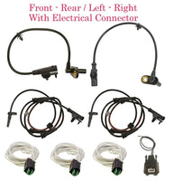 4 x ABS Wheel Speed Sensor & ConnectorsFront Rear L/R Fits Nissan 370Z 2010-2019