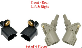 Set of 4  X ABS Wheel Speed Sensor Front-Rear Left & Right Fits:Volvo 2007-2017