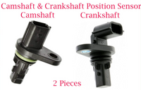2 Pcs Camshaft & Crankshaf Position Sensor Fits Nissan Versa 2009-2015 1.6L  FWD