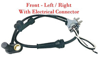 ABS Speed Sensor & Connector Front L/R Fits: Frontier Pathfinder Xterra Equator