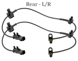 ( X 2 )  23492816 ABS Wheel Speed Sensor Rear L/R Fits Cadillac Chevrolet GMC