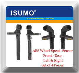 (4 Pcs) ABS Wheel Speed Sensor Front-Rear L / R  Fits Toyota Sequoia 2008-2017