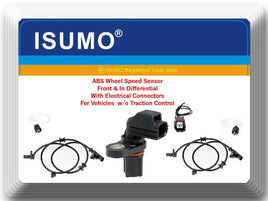 3 ABS Wheel Speed Sensor W/ Connector Front L/R & In Differential Fits: Durango