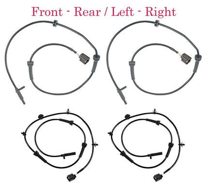 4x ABS Wheel Speed Sensor Front Rear L/R Fits: JX35 QX60 14-20 Pathfinder 13-20