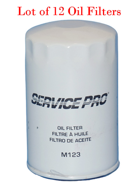 12X Eng Oil Filter Service Pro M123 Fits: Purolaor L25288 Wix51522 GM Isuzu Saab