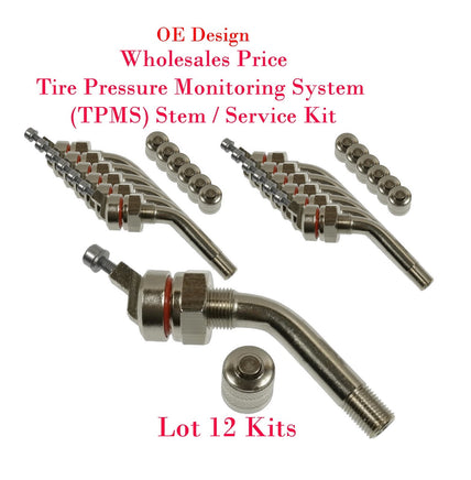 12xTire Pressure Monitoring System TPMS Stem Service Kit Fit Ram 3500  OE Design
