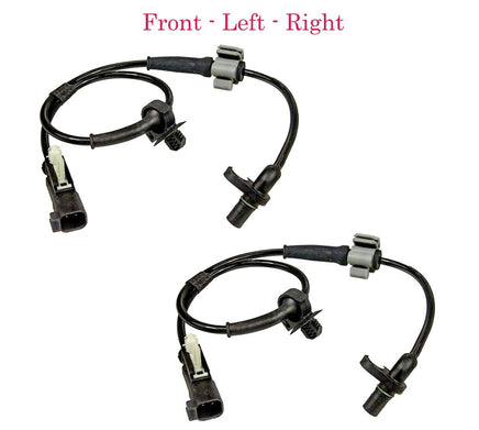 4 x ABS Wheel Speed Sensor & Connectors Front Rear Fits Chevrolet GMC 2014-2019