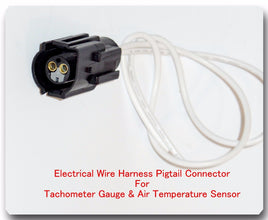 Pigtail 2 wire harness connector of Air Charge Temperature Sensor For Ford Mazda