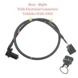 ABS Wheel Speed Sensor & Connector Rear Right Fits Outlander 2003-2006 AWD