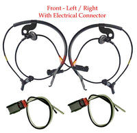 2 x ABS Wheel Speed Sensor + Connectors Front L/R Fits Eclipse Cross Outlander