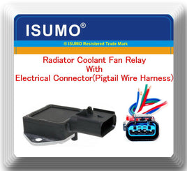 Engine Cooling Fan Motor Relay W/ Connector Fits: Chrysler Dodge Jeep Plymouth