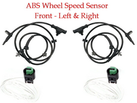 2 ABS Wheel Speed Sensor W/Connectors Front Left & Right Fits Tiida Versa 07-18