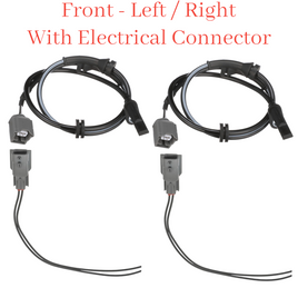 2x ABS Wheel Speed Sensor &Connector Front L/R For Rogue 2014-2020 X-Trail 14-17