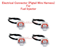(4 Pc) Electrical Connector of Fuel Injector FJ661Fits: Santa Fe Sonata Magentis