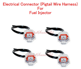 (4 Pc) Electrical Connector of Fuel Injector FJ661Fits: Santa Fe Sonata Magentis