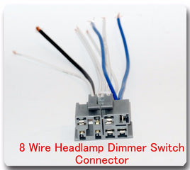 8 Terminal Headlight Dimmer Switch Connector Fits: 1986-1989 Mercury Sable