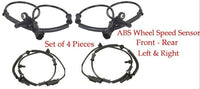 4 ABS Wheel Speed Sensor W/Connectors Front-Rear Left & Right Fits:Mustang 11-14