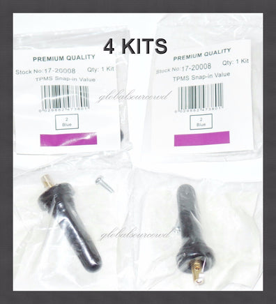 4 TPMS VALVE STEMS Fits: GM Acura Audi BMW Fiat Ford Freightliner Honda Toyota &