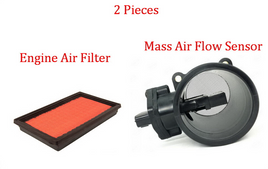 2 Pcs Mass Air Flow Sensor & Air Filter Fits: Nissan Sentra  2000 2002 4Cyl 1.8L