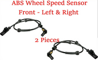 2 x ABS Wheel Seed Sensor & Connetor Front L/R Fits: Nissan Titan 2012-2015 5.6L