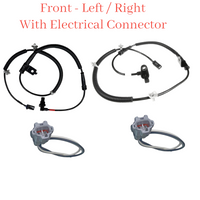 2 x ABS Wheel Speed Sensor & Connector Front L/R Fits Hyundai Santa Fe 2007-2009