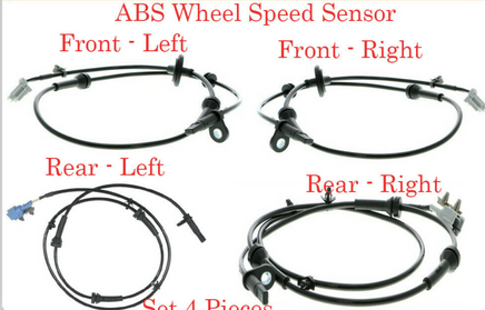 Set 4 ABS Wheel Speed Sensor Front - Rear Left  & Right Fits:  Murano 2003-2008