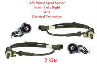 2 X ABS Wheel Speed Sensor W/ Connectors Front L & R  Fits: Ranger B3000 B4000
