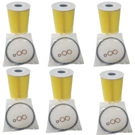 Lot of 6 Engine Oil Filter Fits: BMW M5 M6 Porsche 911 Cayenne Macan Panamera