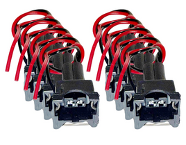 8x Fuel Injector Connector Fits: Ford Lincoln Mercury V8 V10 W/Fedral Emissions