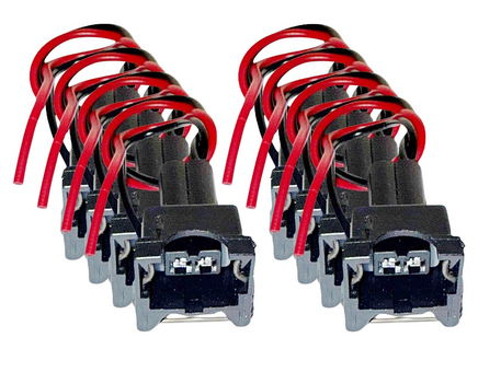 8x Fuel Injector Connector Fits: Ford Lincoln Mercury V8 V10 W/Fedral Emissions
