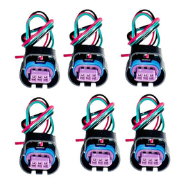 6 x Ignition Coil Connector For Buick Chevrolet GMC Hummer Isuzu Oldsmobile Saab