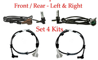 4 Pieces ABS Wheel Speed Sensor Front-Rear Left/Right Fits: Nissan Titan 08-11