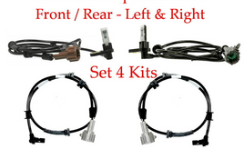 4 Pieces ABS Wheel Speed Sensor Front-Rear Left/Right Fits: Nissan Titan 08-11