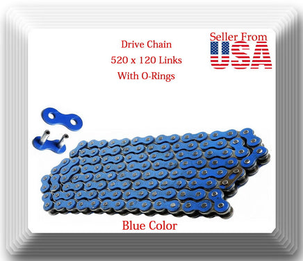 Blue Color Drive Chain With O-ring 520x120L For ATV Motorcycle Kawasaki 79-18