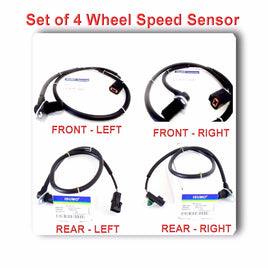 Set 4 ABS Wheel Speed Sensor Front Rear Left & Right Fits: Montero 2001-2006