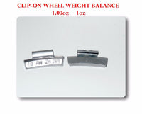 600 Pcs ZN CLIP-ON Wheel Weight Balance 1.00oz 1oz AWZ100 oz Zing Led Free